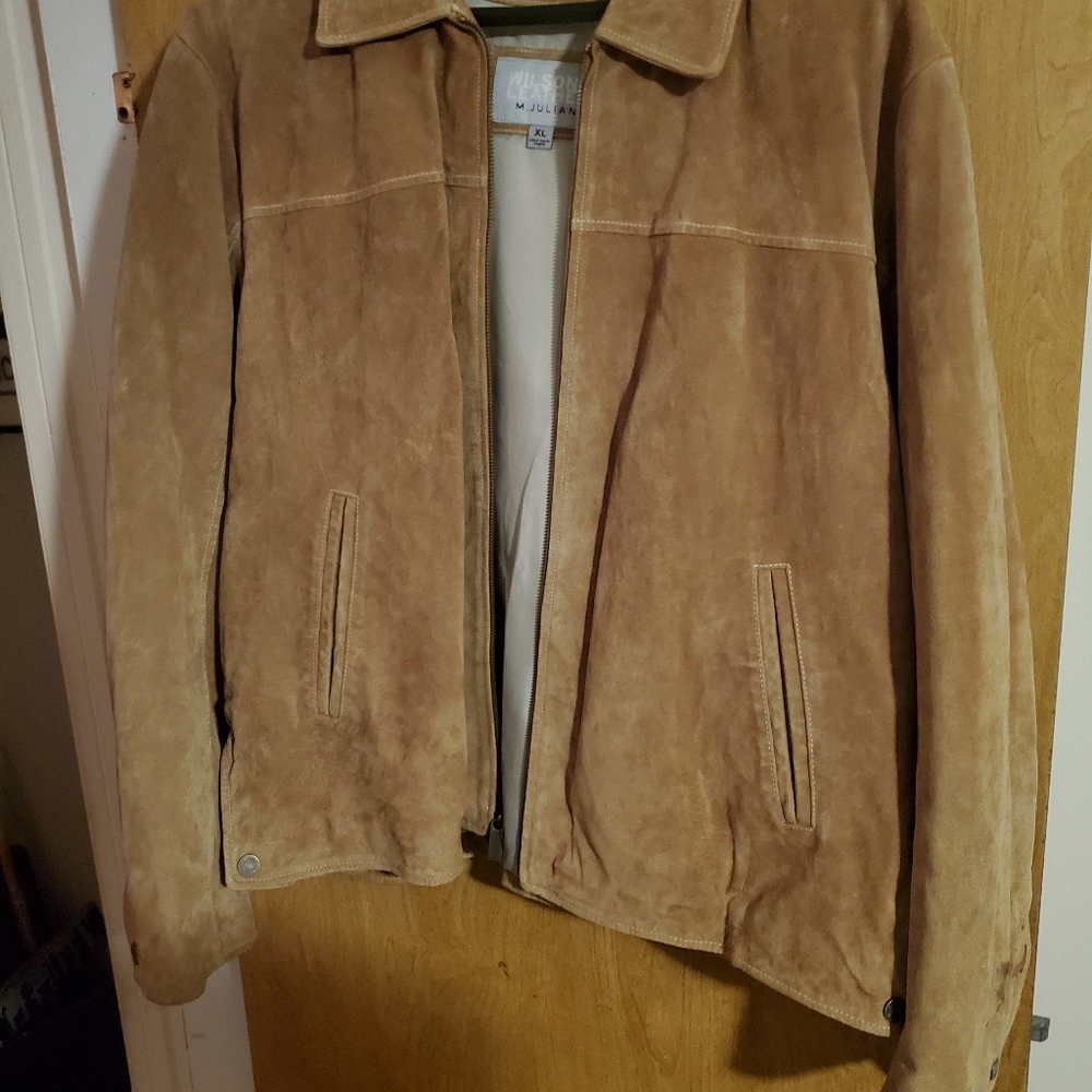 Wilson leather, camel colored jacket